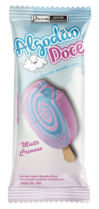 picolé algodão doce