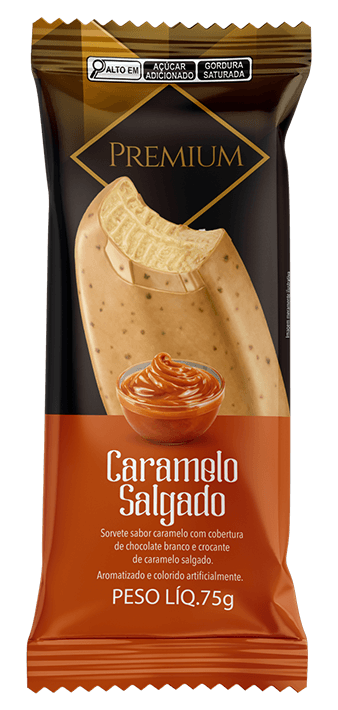picolé caramelo salgado