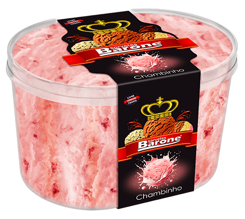 Pote de sorvete sabor Chambinho