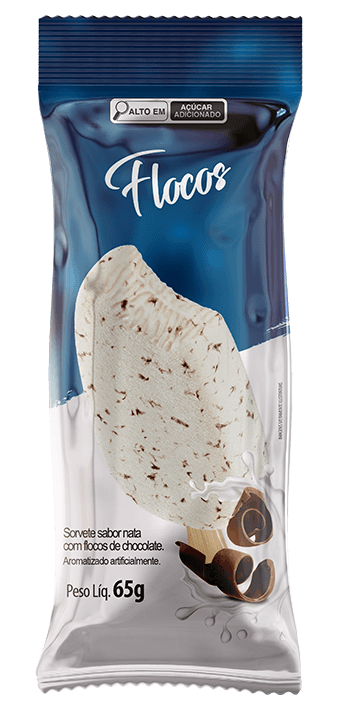 picolé flocos