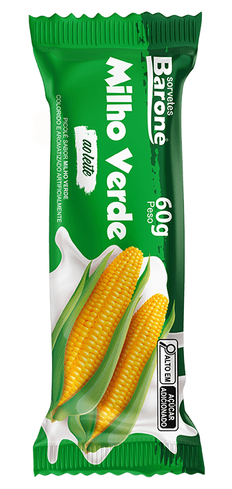picolé de milho verde