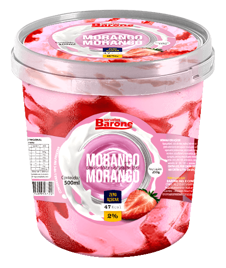 pote zero açúcar morango com morango